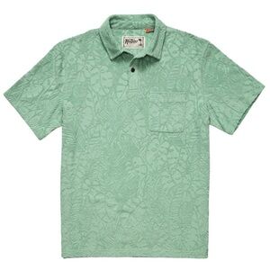 NWT Howler Brother Plusherman Terry  Polo Shirt Sz XXL $85 - mint green